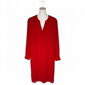 Bar III Sheer Red Tunic | Size M | Effortless Chic Layering Piece